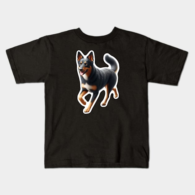 Australian Kelpie Kids T-Shirt by millersye